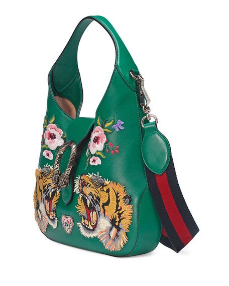 gucci dionysus small embroidered-tigers hobo bag green|dionysus handbags.